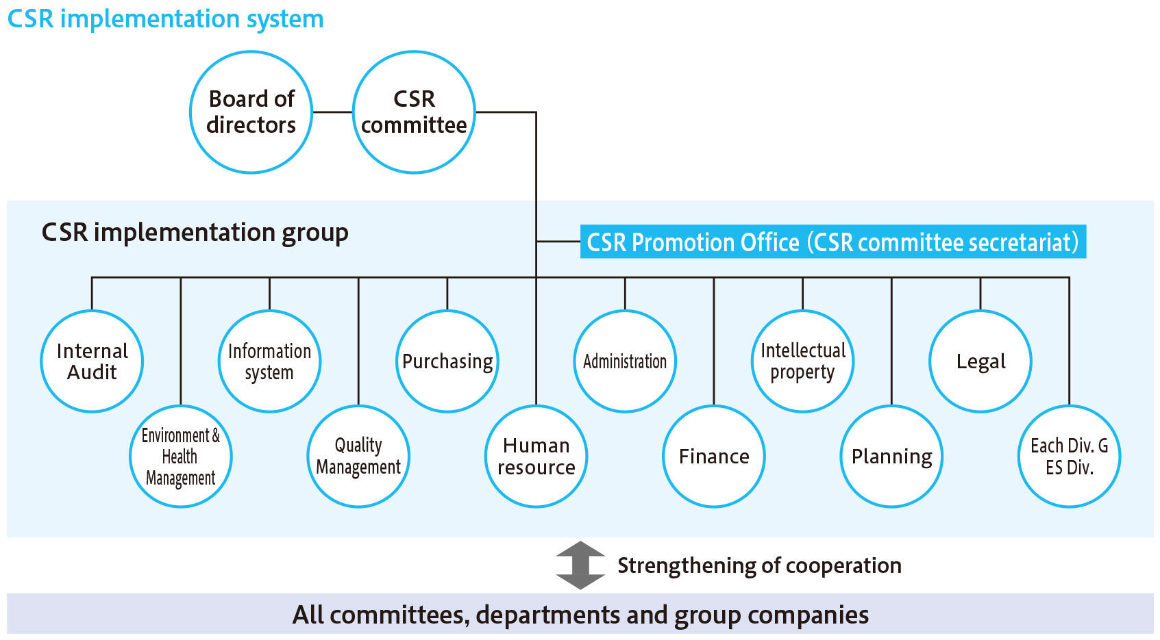 CSR implementation system