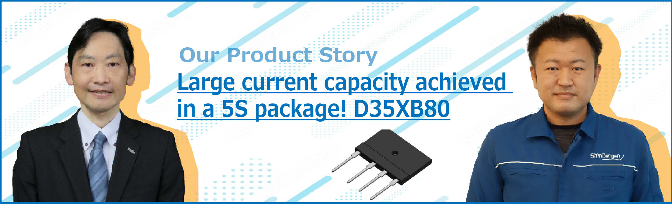 Large current capacity achieved in a 5S package! D35XB80